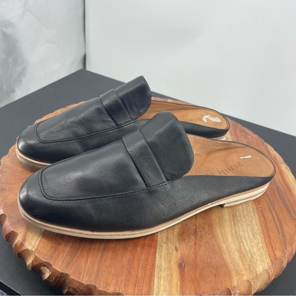 Gentle Souls by Kenneth Cole Esme Black Leather Mules Sz 8.5 - Picture 3 of 5